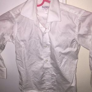 Boys Isaac Mizrahi white shirt w/ cuff links sze 4